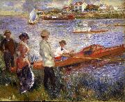 Pierre-Auguste Renoir Rowers at Chatou Sweden oil painting artist